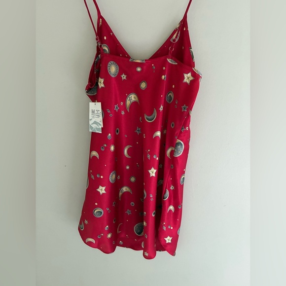 Valentine’s Day Red Celestial Slip Dress Sexy Lingerie Nightdress Size Medium - Picture 7 of 8